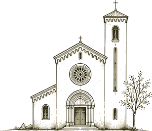 Ilustración de la Parroquia San Juan Bautista